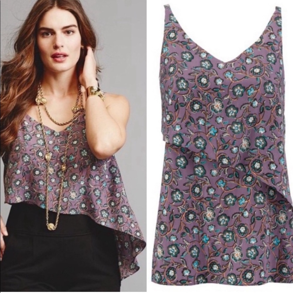 CAbi #3453 Scrollwork Floral Cami Tank Top